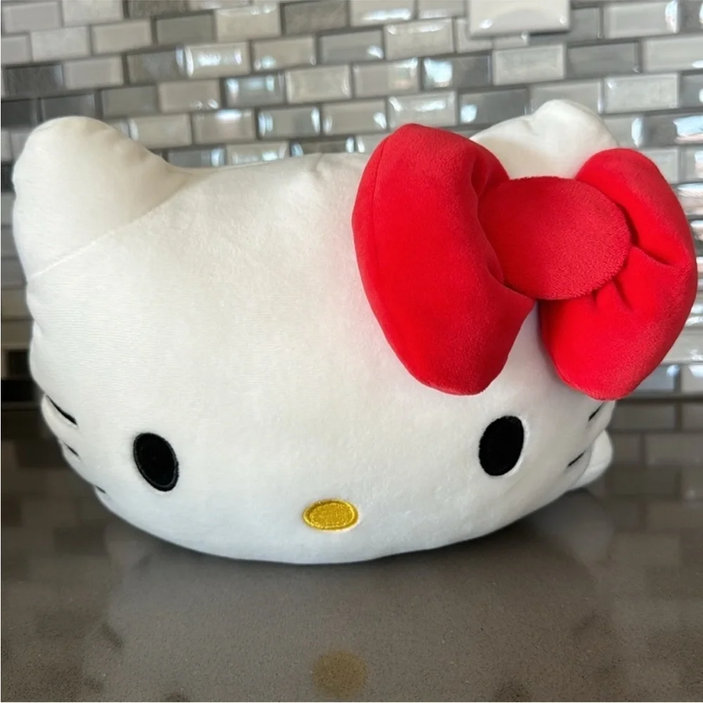 Hello Kitty Plush with Red Bow and Navy Outfit